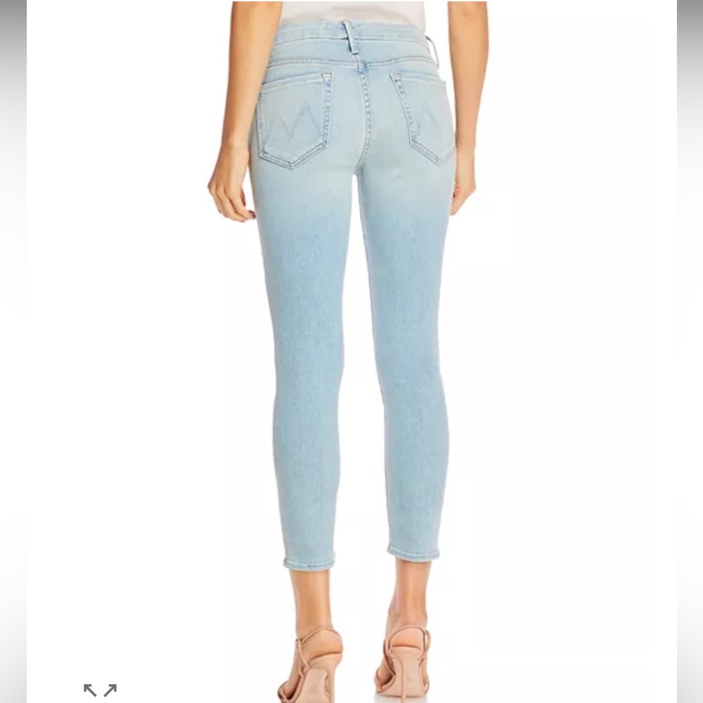MOTHER Light Wash Blue Skinny Jeans